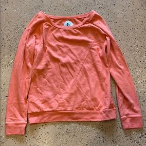 Long sleeve volcom shirt orangey pinky color